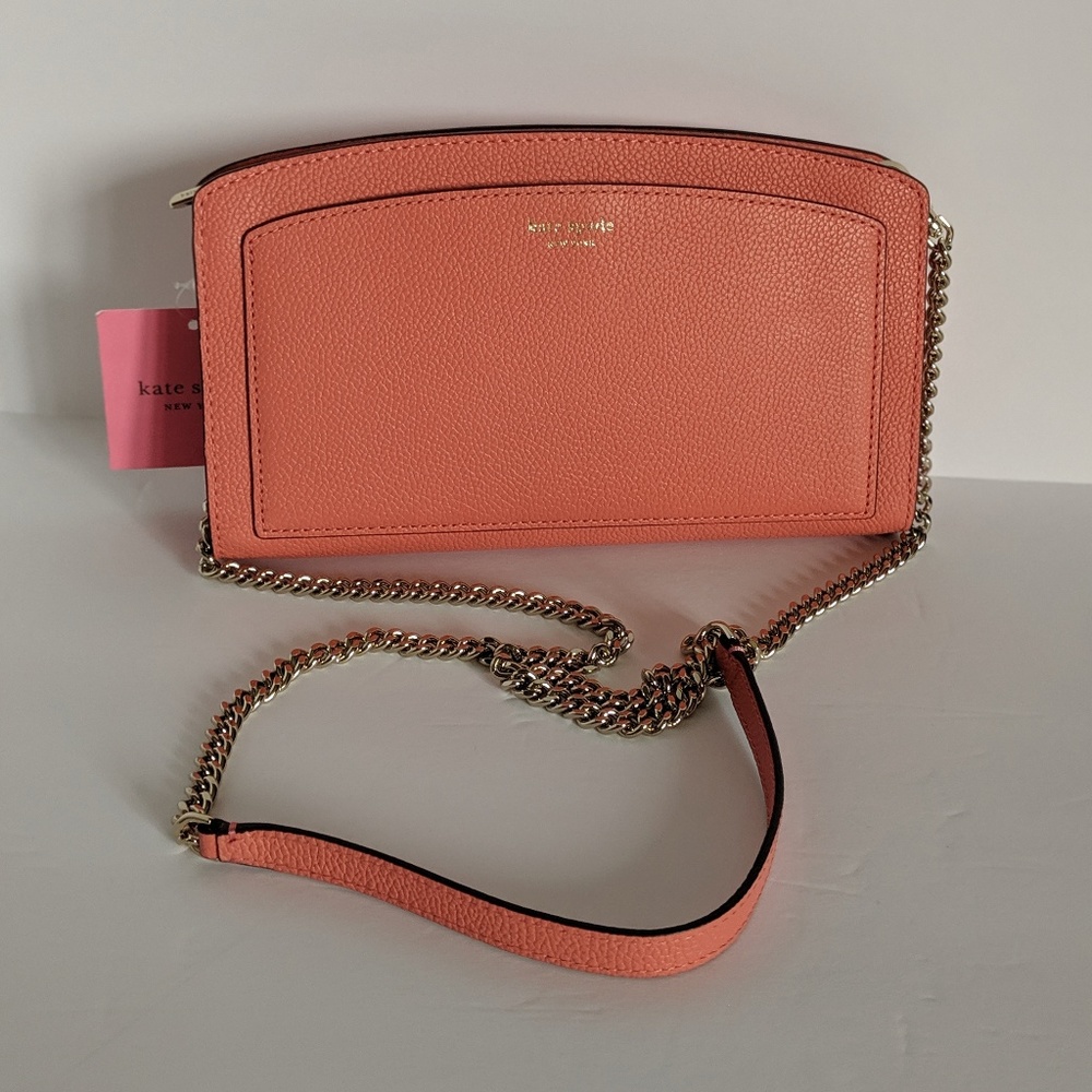 NEW Kate Spade East West Crossbody Purse in Coral